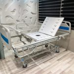 تخت لگن خور برقی با بدساید فولدینگ -دارای محافظ مفصلی