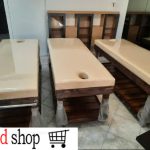 تخت ماساژ ثابت چوبی با تشک دوبل برند مدشاپ مدل 4234 ( ساده )
